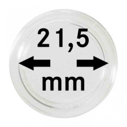 Capsules monnaies Ø intérieur 21,5 mm, paquet de 10
