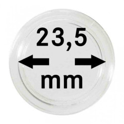 Capsules monnaies Ø intérieur 23,5 mm, paquet de 10