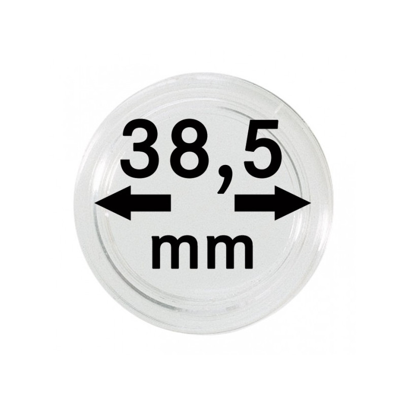 Capsules monnaies Ø intérieur 38,5 mm, paquet de 10
