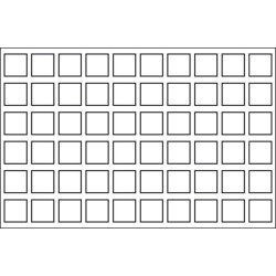 Plateau pour 60 monnaies jusqu'à  27 mm Ø, bleu foncé