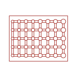 Coffret numismatique NERA M PLUS avec plateau rouge vif pour 5 séries de pièces Euro courantes sous capsules LINDNER