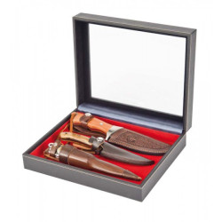 Coffret de collection NERA VARIUS PLUS avec plateau rouge vif sans compartiment, avec fenàªtre.