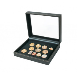 Coffret de collection NERA VARIUS PLUS avec plateau en mousse synthétique noire, pour Pins, décorations, médailles - avec fen