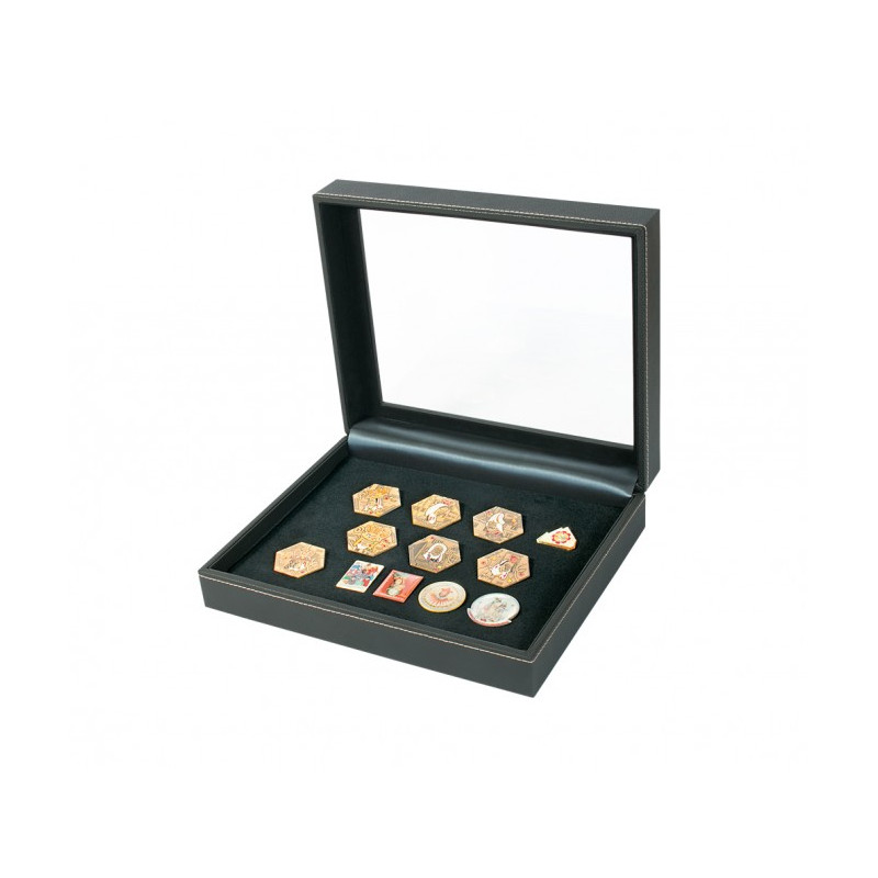 Coffret de collection NERA VARIUS PLUS avec plateau en mousse synthétique noire, pour Pins, décorations, médailles - avec fen