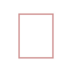 Plateau en velours rouge clair, sans compartiments, 285 x 225 40 mm