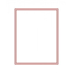 Plateau velours rouge foncé à  1 compartiment sans alvéoles