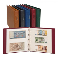 LINDNER Album pour billets banque (avec intercalaires blancs)-vert