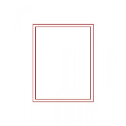 Plateau en velours sans séparation 210 x 270 x 20 mm pour les médailles ainsi que les pièces extra larges et épaisses