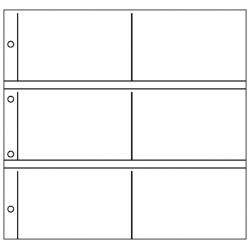 Feuilles cartes postales  XL, noires, paquet de 10