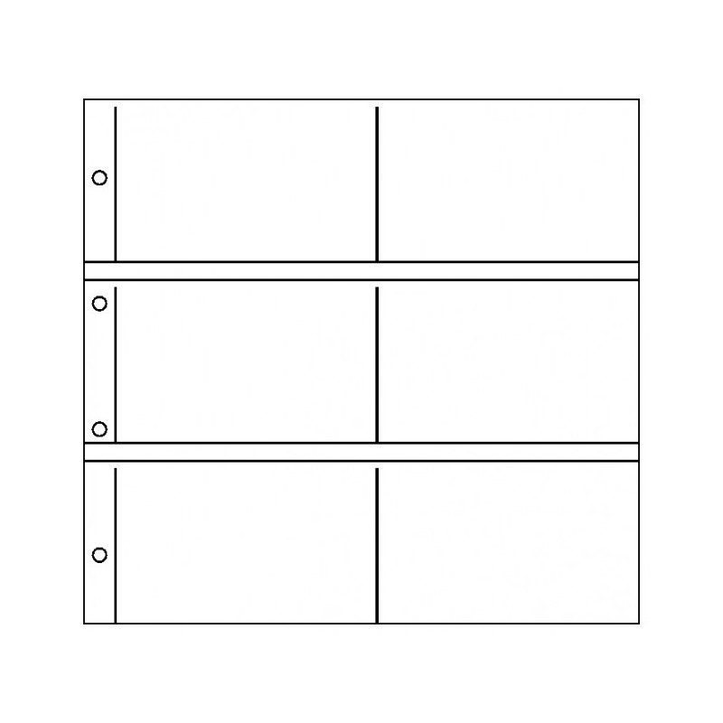 Feuilles cartes postales  XL, noires, paquet de 10