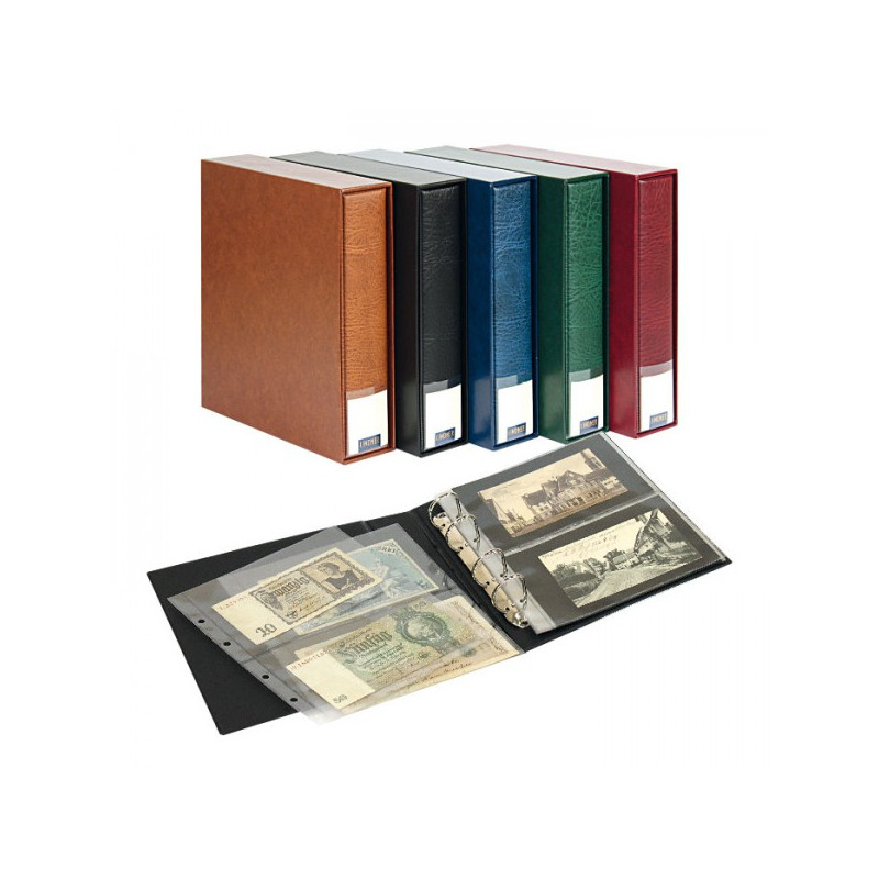 Album PUBLICA M pour max. 80 billets de banque/cartes postales - brun clair