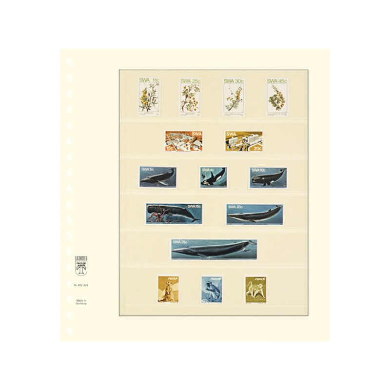 Feuilles neutres-T à  6 poches: 36 mm - paquet de 10