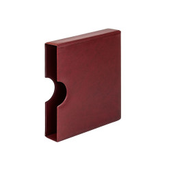Boitier avec encoches sur les cà´tés, burdeos (pour reliure karat)