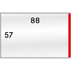 Gaines de protection format intérieur 88 x 57 mm, paquet de 50