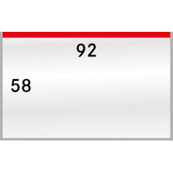 Gaines de protection format intérieur 92 x 58 mm, paquet de 50