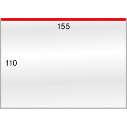 Gaines de protection format intérieur 155 x 110 mm, paquet de 50
