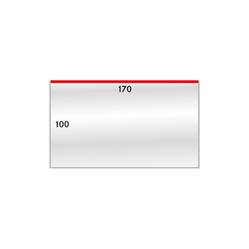 Gaines de protection format intérieur 170 x 100 mm, paquet de 50