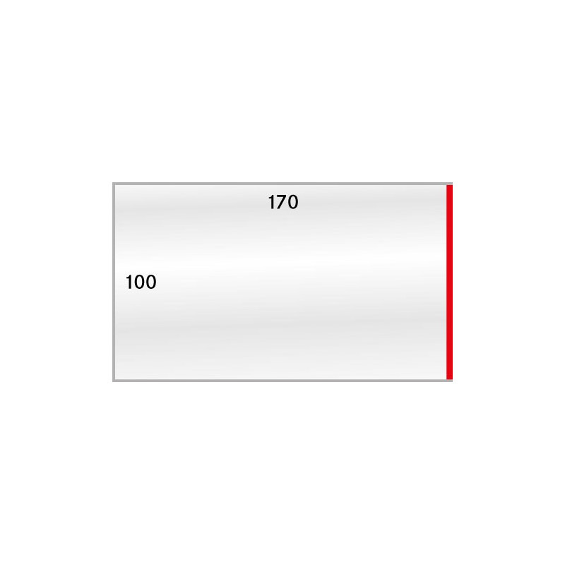 Gaines de protection format intérieur 170 x 100 mm, paquet de 50