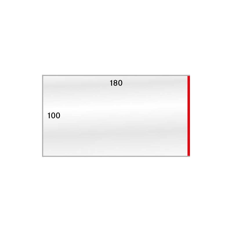 Gaines de protection format intérieur 180 x 100 mm, paquet de 50