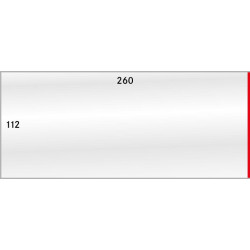 Gaines de protection format intérieur 260 x 112 mm, paquet de 50