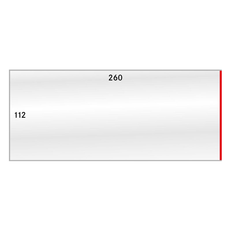 Gaines de protection format intérieur 260 x 112 mm, paquet de 50