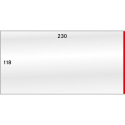 Gaines de protection format intérieur 230 x 118 mm, paquet de 50