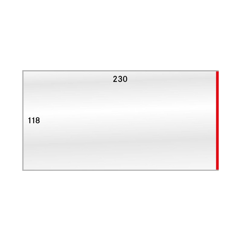 Gaines de protection format intérieur 230 x 118 mm, paquet de 50