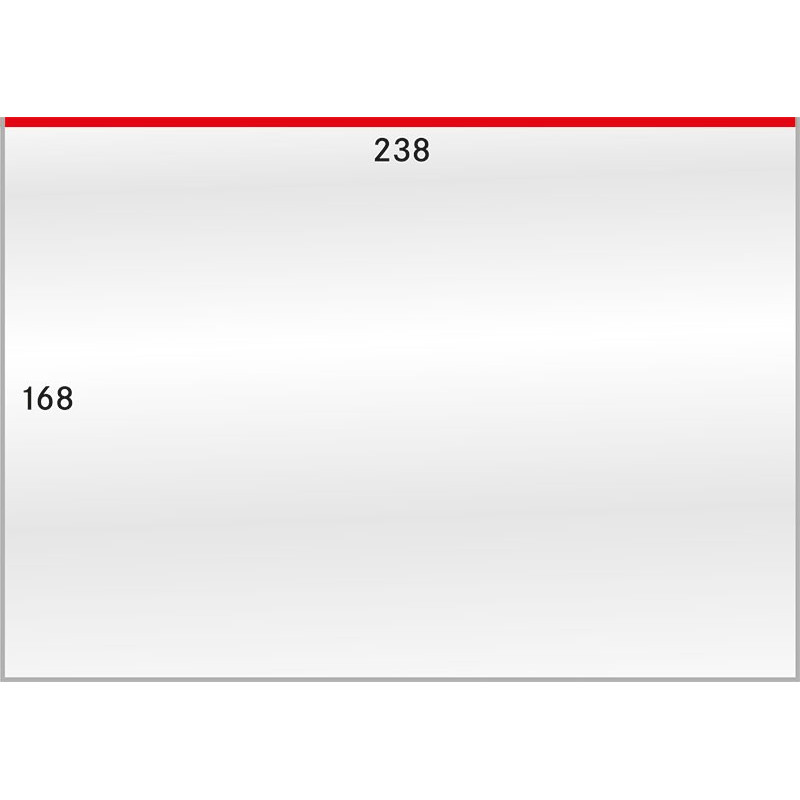 Gaines de protection format intérieur 238 x 168 mm, paquet de 50