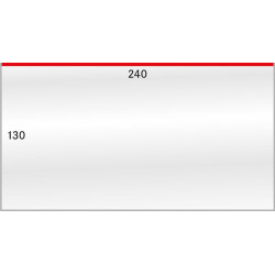 Gaines de protection format intérieur 240 x 130 mm, paquet de 50