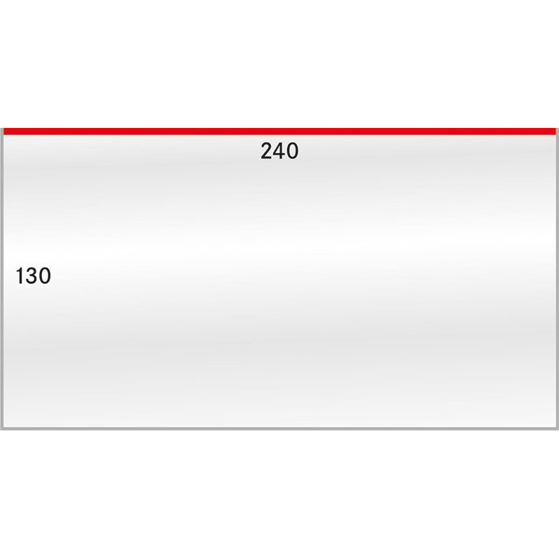 Gaines de protection format intérieur 240 x 130 mm, paquet de 50
