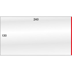 Gaines de protection format intérieur 240 x 130 mm, paquet de 50