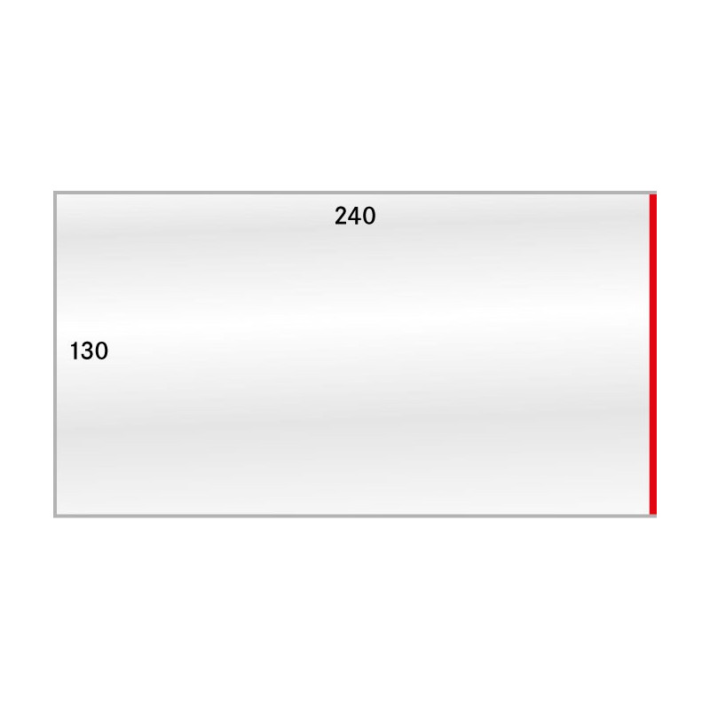 Gaines de protection format intérieur 240 x 130 mm, paquet de 50