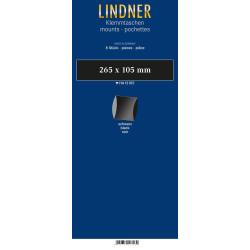 Bandes, format super long (SL), 265 x 105 mm, noir, paquet de 8, deux soudures