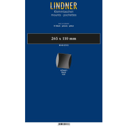 Bandes, format super long (SL), 265 x 110 mm, noir,  paquet de 8, deux soudures