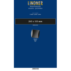 Bandes, format super long (SL), 265 x 115 mm, noir, paquet de 8, deux soudures