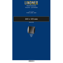 Bandes, format super long (SL), 265 x 125 mm, noir, paquet de8, deux soudures