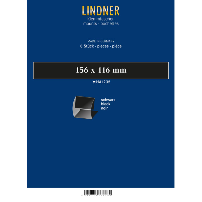 Bandes Schaufix pour blocs de 10,  156 x 116 mm, noires, par 10