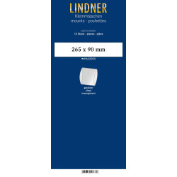 Bandes, format super long (SL), 265 x 90 mm , transparent, paquet de 10, deux soudures