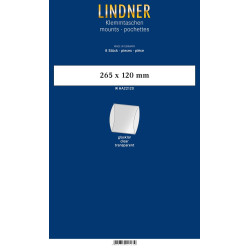 Bandes, format super long (SL), 265 x 120 mm, transparent, paquet de 8, deux soudures