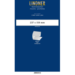 Klemmfix-Bandes pour blocs, 237 x 154 mm, transparent, 4 pièce, ouverture médiane