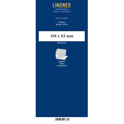 Klemmfix-Bandes pour blocs, 198 x 83 mm, transparent, 8 pièce, ouverture médiane