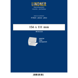 Klemmfix-Bandes pour blocs, 156 x 111 mm, transparent, 8 pièce, ouverture médiane