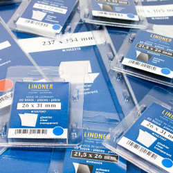 Pochettes prédécoupées, 30 x 41 mm, noir, 50 pièce, deux soudures