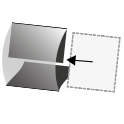 Klemmfix-Bandes, 210 x 40 mm, transparent, 15 pièce, ouverture médiane