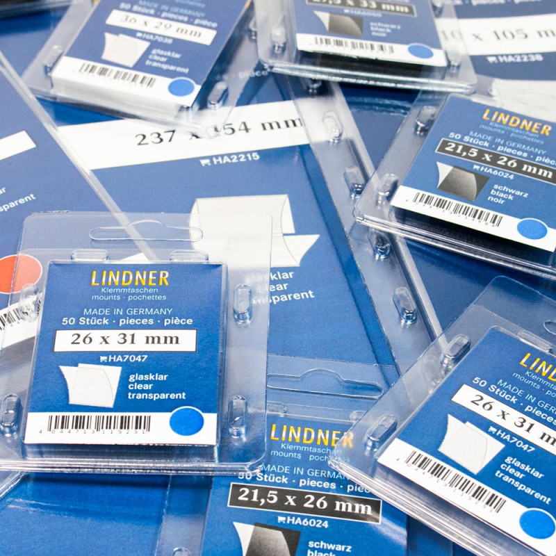 Pochettes prédécoupées, 32 x 53 mm, noir, 50 pièce, deux soudures