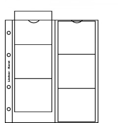 Feuilles numismatiques karat pour 6 monnaies PP (case de 75 x 65 mm), avec intercalaire blanc, paquet de 5