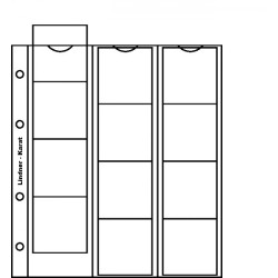 Feuilles numismatiques karat pour 12 monnaies jusqu€™à  48 mm Ø, avec intercalaires blancs, paquet de 5