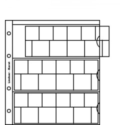 Feuilles numismatiques karat pour séries Euro, avec intercalaire pré-imprimé neutre en blanc,  paquet de 5