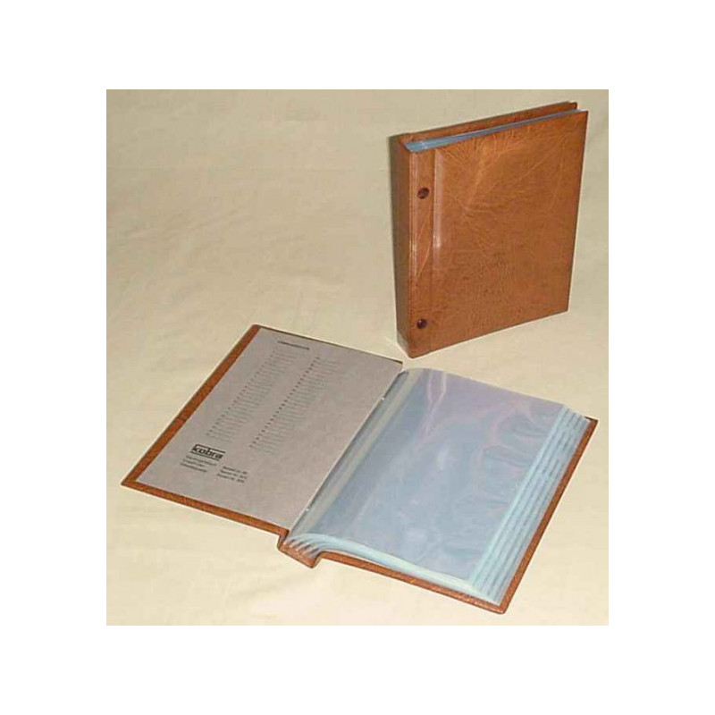 KOBRA-Album pour feuilles entières, brun clair, 190 x 242 mm