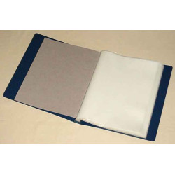 KOBRA-Album pour feuilles entières, bleu foncé, 280 x 325 mm